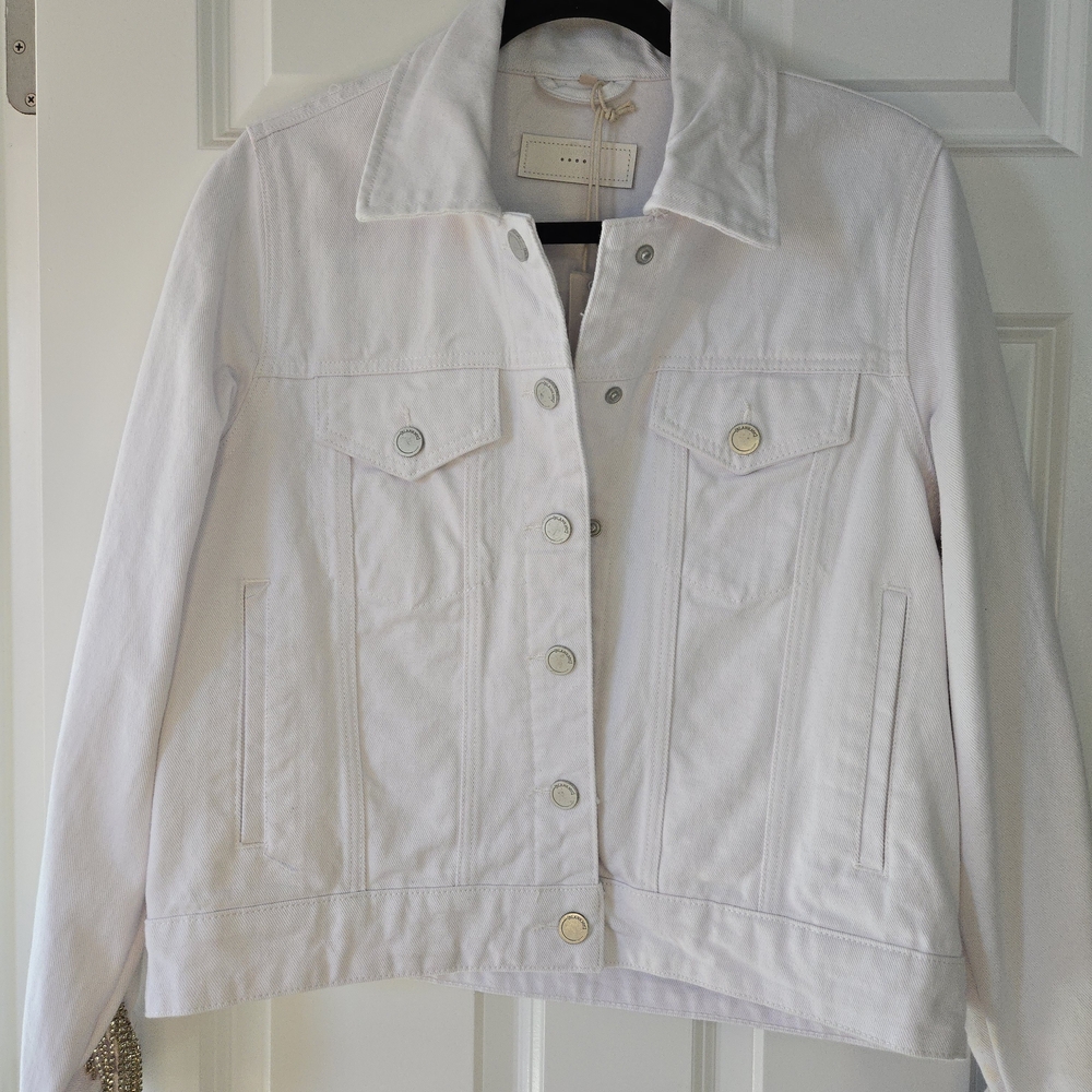 Blank NYC Light Cream Denim Jacket